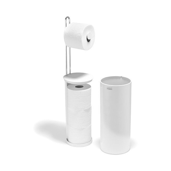 Bílý plastový stojan na toaletní papír EasyStore – Joseph Joseph-image-3