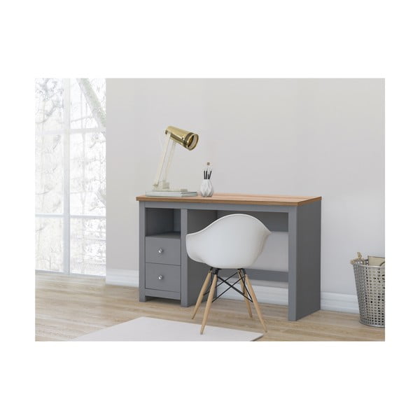 Pracovní stůl s deskou v dubovém dekoru 50x120 cm Emerald – Støraa-image-1