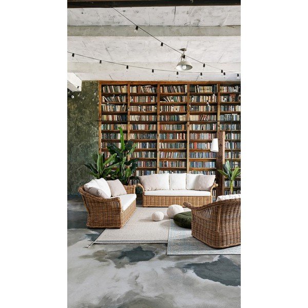 Světle modrý koberec z žinylky 155x230 cm Rexa – Bizzotto-image-1