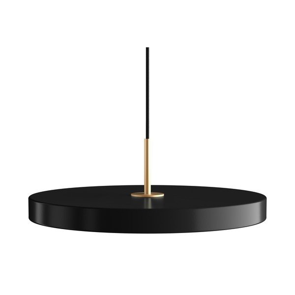 Černé LED stmívatelné závěsné svítidlo s kovovým stínidlem ø 43 cm Asteria Plus Medium – UMAGE