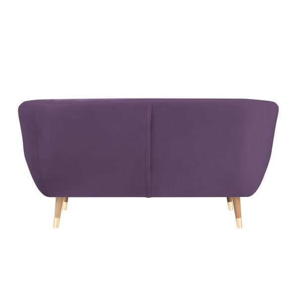 Fialová sametová pohovka Mazzini Sofas Benito, 158 cm-image-4