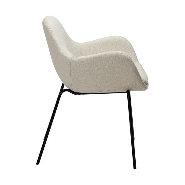 Krémové křeslo z textilie bouclé Zimmer – DAN-FORM Denmark-image-2