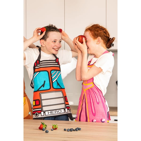 Dětská zástěra z recyklované bavlny Hero - Tiseco Home Studio-image-2