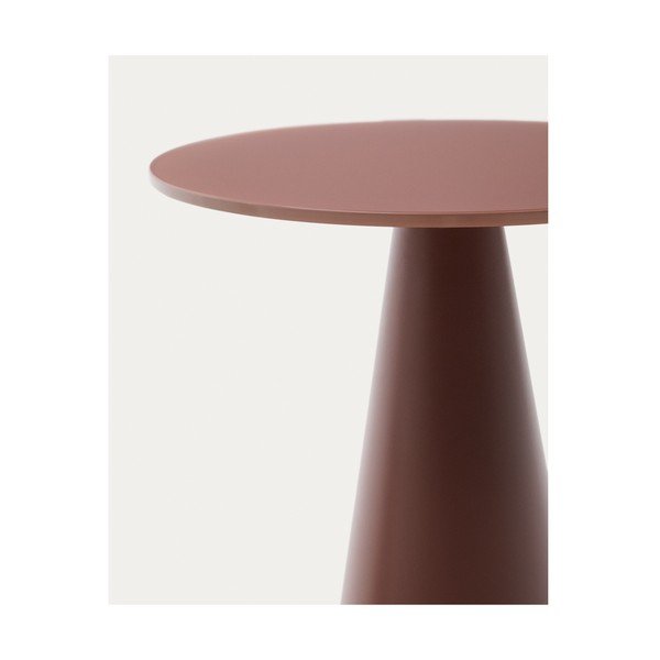 Kulatý odkládací stolek se skleněnou deskou ø 35 cm Wilshire – Kave Home-image-2