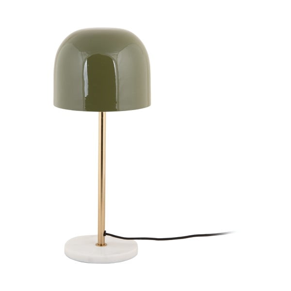 Khaki stolní lampa s kovovým stínidlem (výška 50 cm) Manta – Leitmotiv