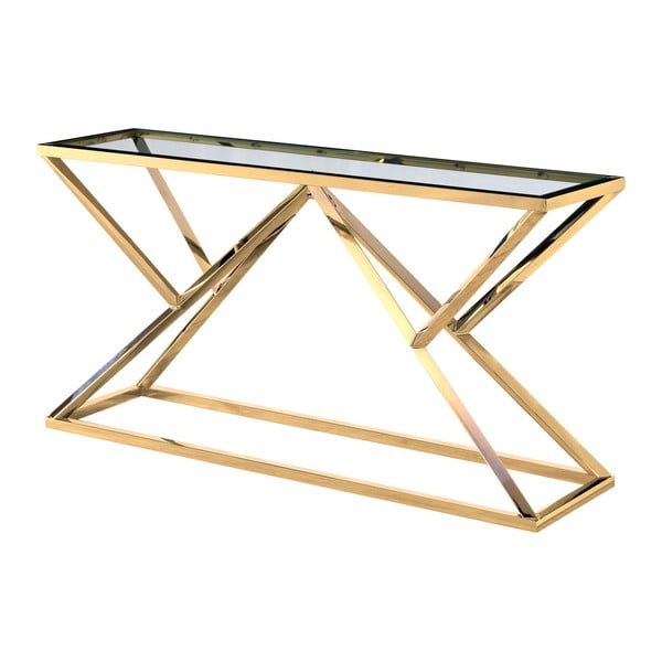 Konzolový stolek ve zlaté barvě Artelore Norma