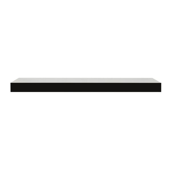 Černá nástěnná polička Intertrade Shelvy, délka 60 cm