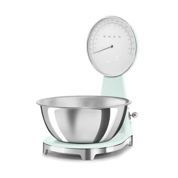 Světle zelená plastová digitální kuchyňská váha – SMEG-image-4