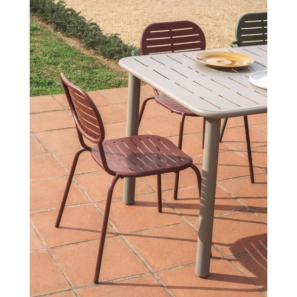 Ocelový zahradní jídelní stůl 90x180 cm Brai – Kave Home-image-2