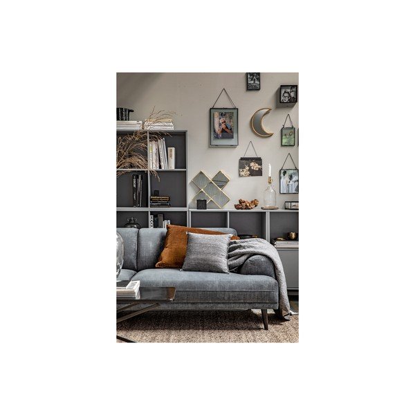 Šedá modulární knihovna z borovicového dřeva 81x81 cm Vt – vtwonen-image-1