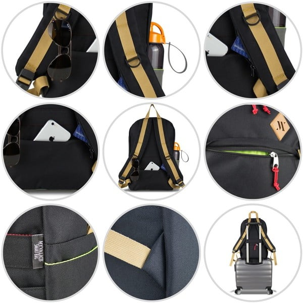 Zelený batoh s USB portem My Valice FREEDOM Smart Bag-image-2