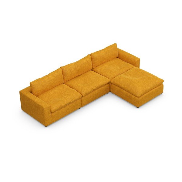 Okrově žlutá variabilní rohová pohovka Moonlight – Furninova -image-4