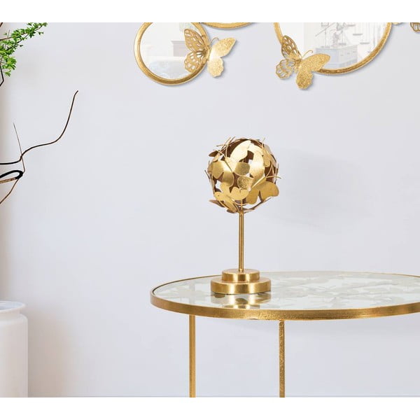 Kovová soška ve zlatém dekoru Mauro Ferretti Butterfly-image-1