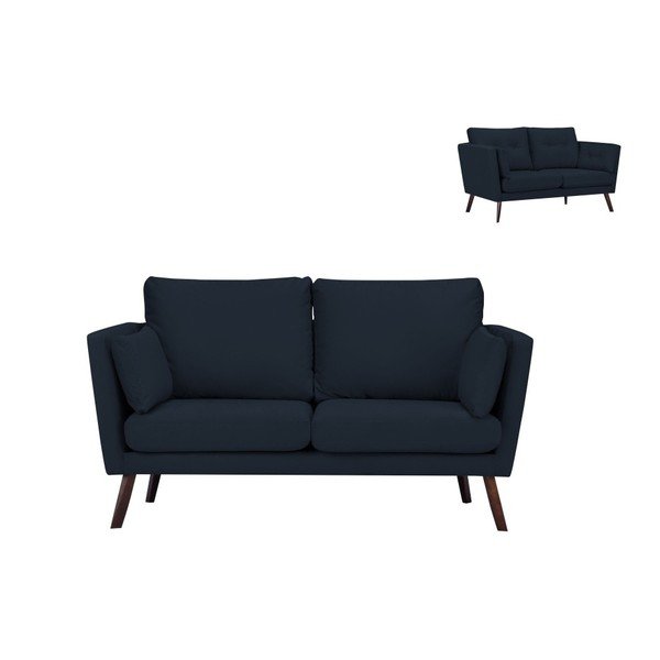 Tmavě modrá 2místná pohovka Mazzini Sofas Elena-image-2