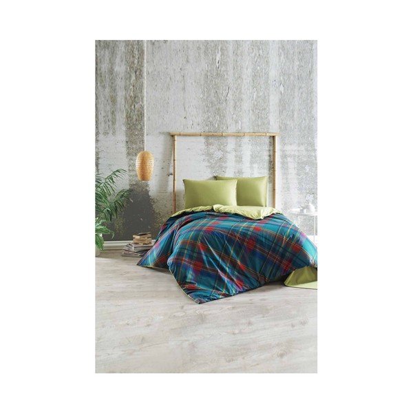 Bavlněné povlečení s prostěradlem na dvoulůžko Silvia, 200 x 220 cm 