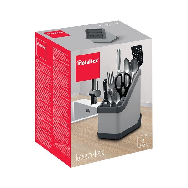 Černý stojan na příbory Metaltex Keep-Tex-image-3
