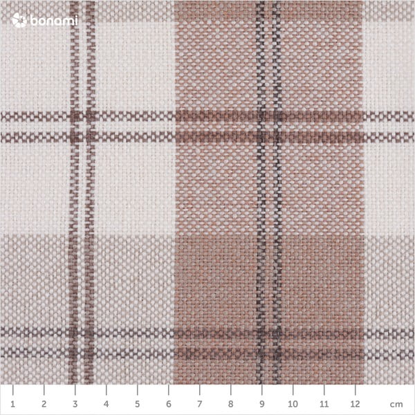 Béžové kárované křeslo ušák Max Winzer Lorris Vintage-image-1