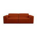 Pohovka z textilie bouclé v cihlové barvě 228 cm Roxy – Scandic