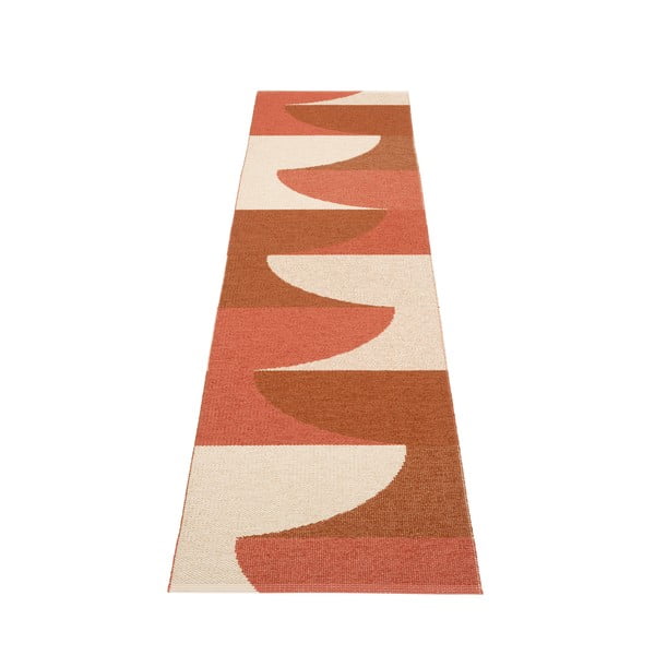 Vnitřní a venkovní běhoun v cihlové barvě 70x270 cm Hill Brick Rust – Pappelina-image-2