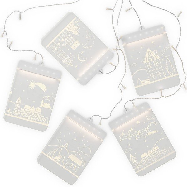 Vánoční světelný řetěz 150 cm Christmas City - DecoKing-image-1