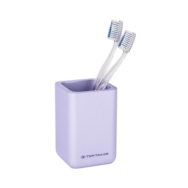 Fialový kelímek na zubní kartáčky z polyresinu Tom Tailor T-Rounded – Wenko-image-4