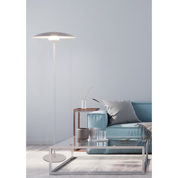Bílá LED stojací lampa s kovovým stínidlem (výška 140 cm) Lund – Candellux Lighting-image-2