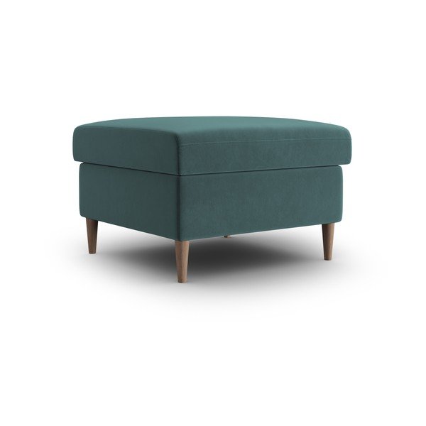 Sametová podnožka v petrolejové barvě Kyoto – Cosmopolitan Design-image-1