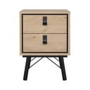 Noční stolek v dekoru dubu v přírodní barvě Ry – Tvilum