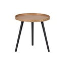 Odkládací stolek s deskou v jasanovém dekoru WOOOD Mesa, ø 45 cm