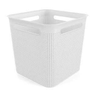 Bílý úložný košík z recyklovaného plastu Brisen - Rotho