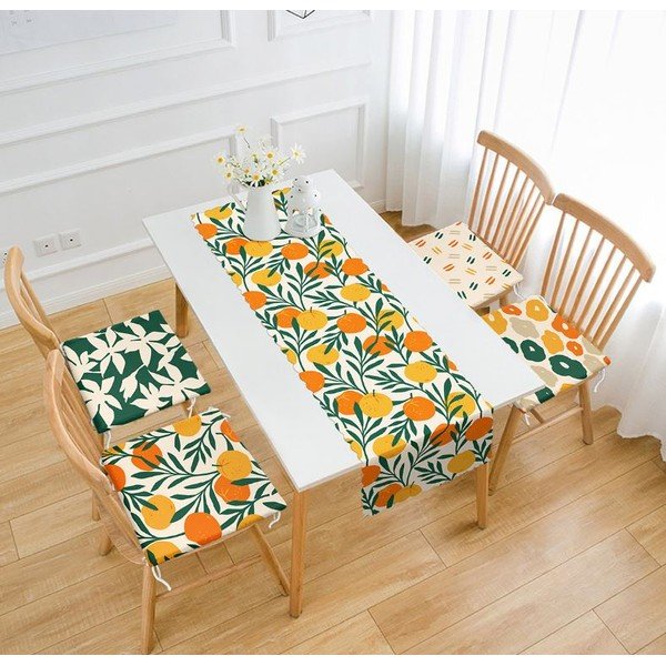 Set podsedáků a běhounu 5 ks Orange – Mila Home-image-1