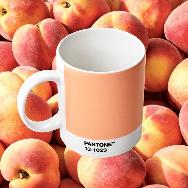 Broskvový porcelánový hrnek 375 ml Peach Fuzz 13-1023 – Pantone-image-1
