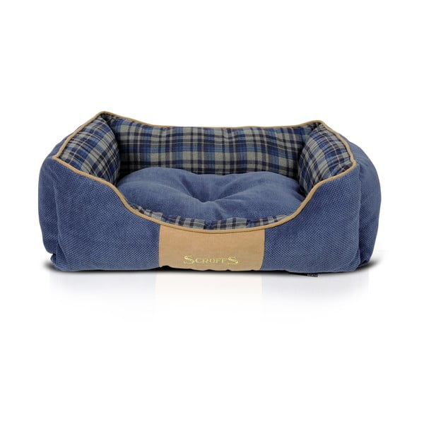 Psí pelíšek Highland Box Bed M 60x50 cm, modrý