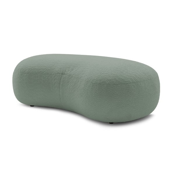 Světle zelená podnožka z textilie bouclé Saint-Germain – Bobochic Paris-image-3