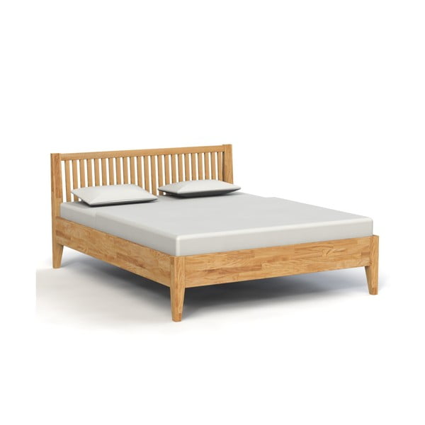 Dvoulůžková postel z dubového dřeva 180x200 cm Odys - The Beds
