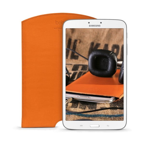 Kožený obal na tablet Samsung Galaxy 8.0 (Tab 3, 4) Cognac