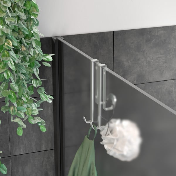 Závěsný ocelový háček ve stříbrné barvě Luxy – Metaltex-image-1