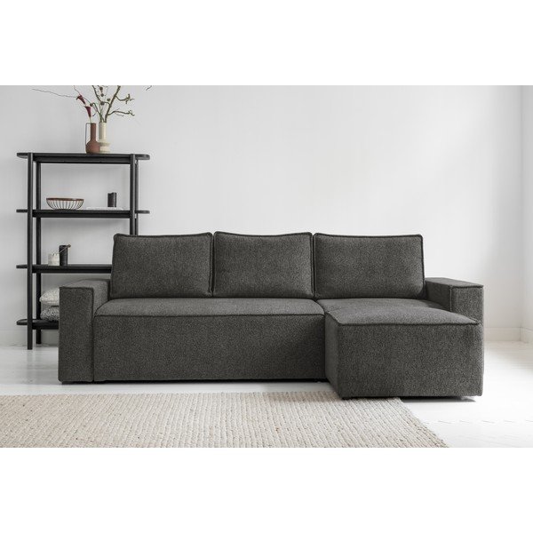 Antracitová rozkládací rohová pohovka (variabilní) Brave Dave – Miuform-image-1