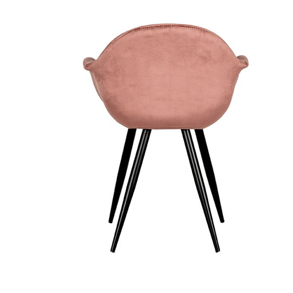 Světle růžové sametové jídelní židle v sadě 2 ks Forli – LABEL51-image-3