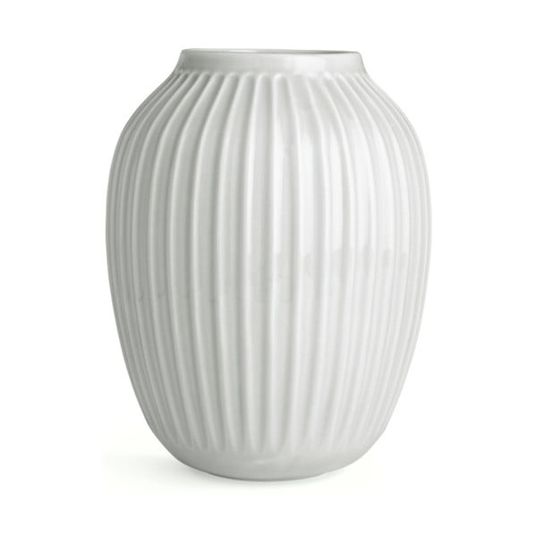 Bílá kameninová váza Kähler Design Hammershoi, ⌀ 20 cm