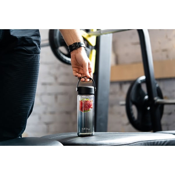 Černá skleněná lahev 350 ml Fuori – Vialli Design-image-3