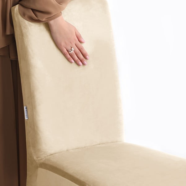 Béžový napínací potah na židli 48 cm Sento – Restilo-image-4