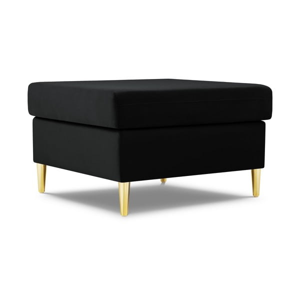 Černá sametová podnožka Kyoto – Cosmopolitan Design