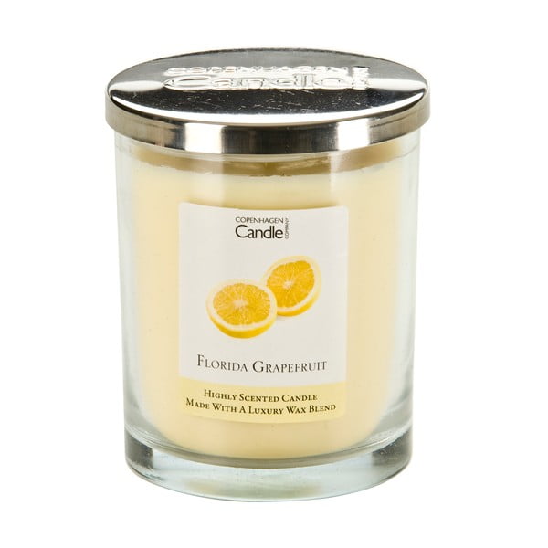 Aroma svíčka s vůní grepfruitu Copenhagen Candles, doba hoření 40 hodin