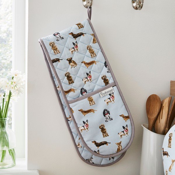 Dvojitá bavlněná chňapka Cooksmart ® Curious Dogs-image-1