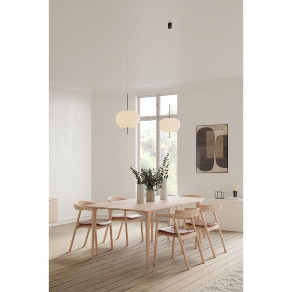 Hnědá jídelní židle z dubového dřeva Muna – Gazzda-image-3