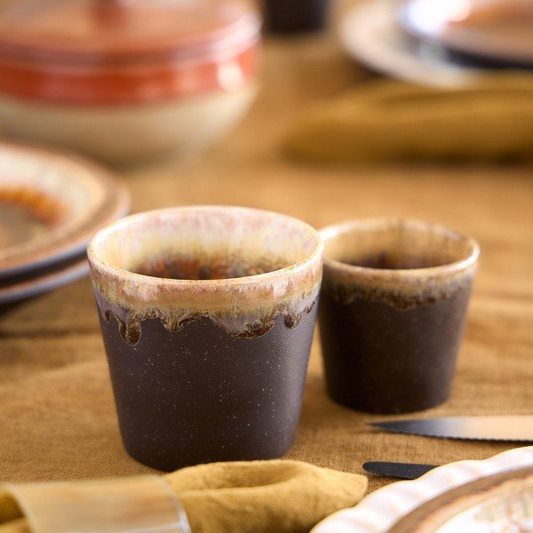 Tmavě hnědý kameninový šálek 190 ml Poterie – Casafina-image-2