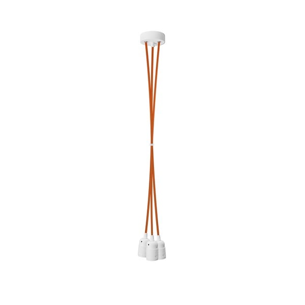 Trojitý kabel Uno, bílý/oranžový
