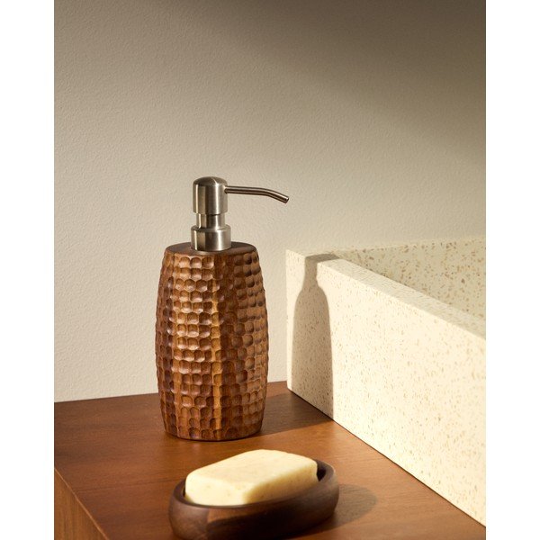 Hnědá dřevěná mýdlenka Fraz – Kave Home-image-2