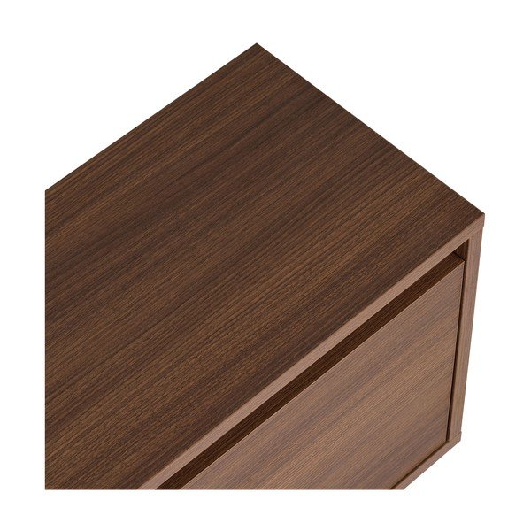 TV stolek v dekoru ořechu v tmavě přírodní barvě 160x42x30 cm Sentinel – Kalune Design-image-3